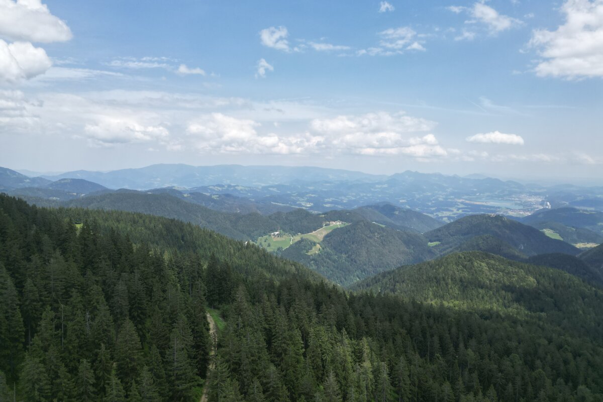 Razgled s Smrekovca proti Šaleški dolini